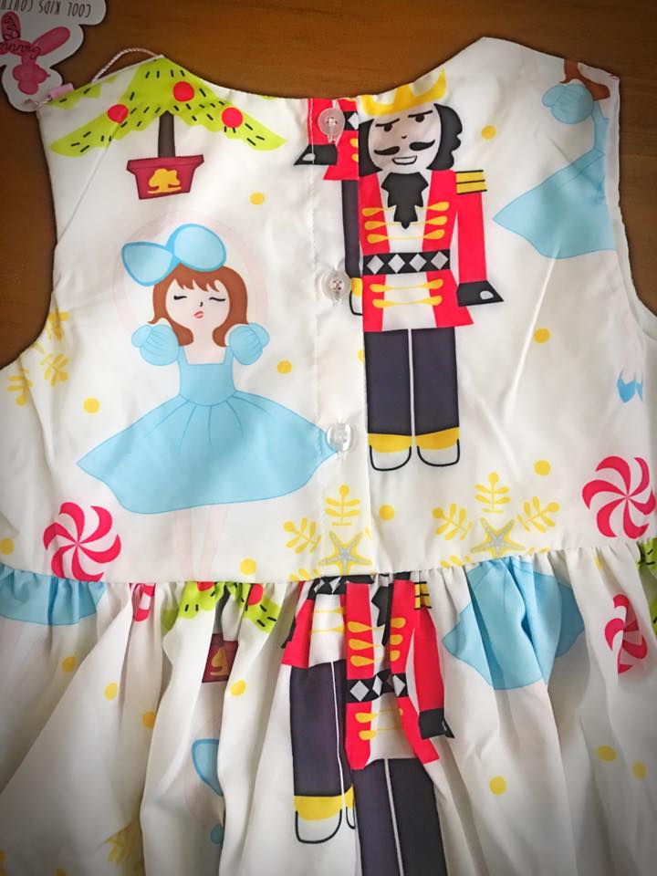 Nutcracker Dress Includes Toy Nutcracker