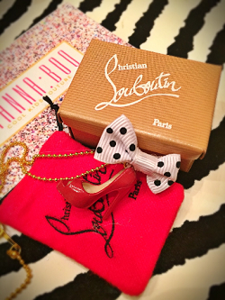 Christian Louboutin inspired necklace