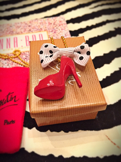 Christian Louboutin inspired necklace