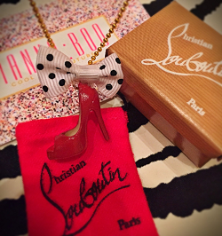 Christian Louboutin inspired necklace