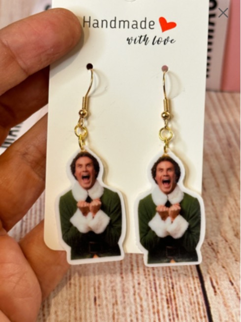Elf Movie Inspired Dangle Earrings