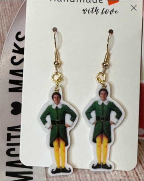 Elf Movie Inspired Dangle Earrings