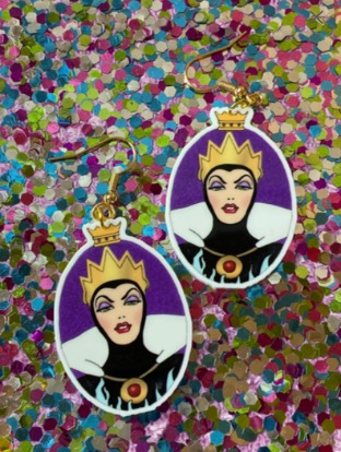 Mirror, Mirror - Snow white Evil Queen - dangle earrings