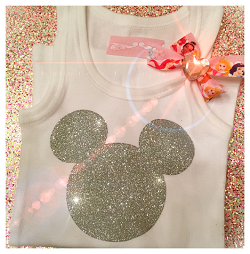 Glitter Mickey Tank