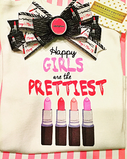 Happy Girl are the Prettiest SET - Shirt & Headband Bow