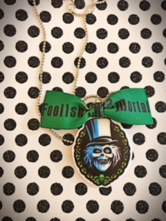 Disneyland Haunted Mansion, Hatbox Ghost Necklace
