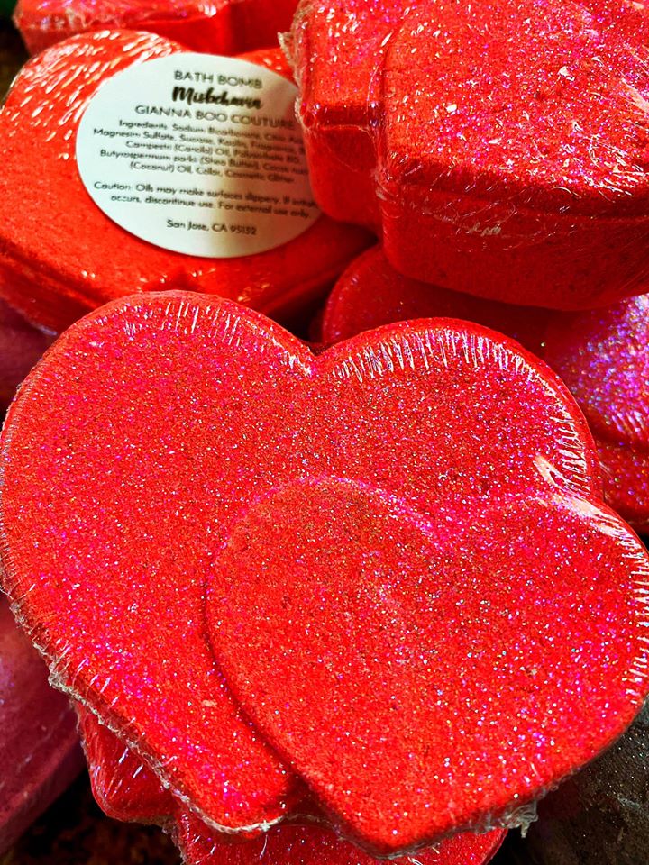 Misbehavin - Heart Bath Bomb 5.5 oz Misbehavin - Heart Bath Bomb 5.5 oz