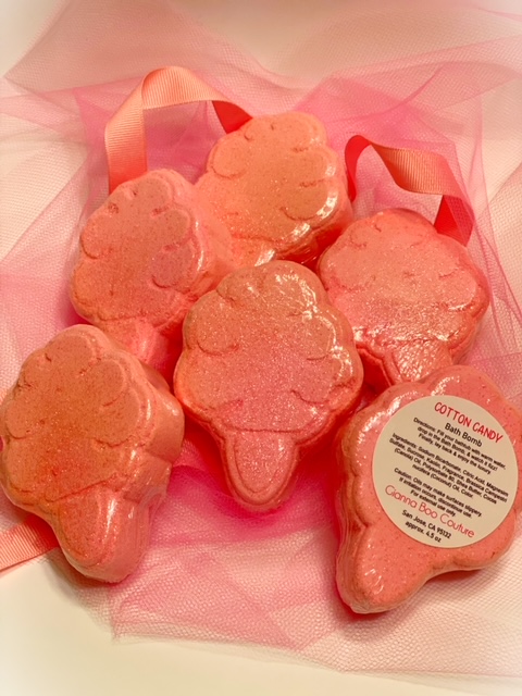 Pink Cotton Candy Bath Bomb 6 oz