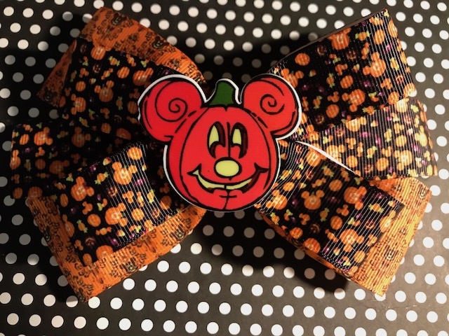 Disneyland - Mickeys Halloween Party Bow Clip