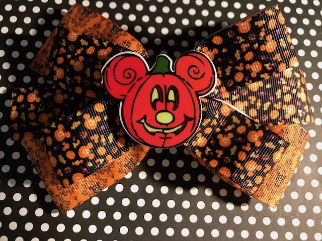 Disneyland - Mickeys Halloween Party Bow Clip