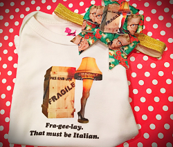 Leg Lamp - Shirt and Headband Bow Set