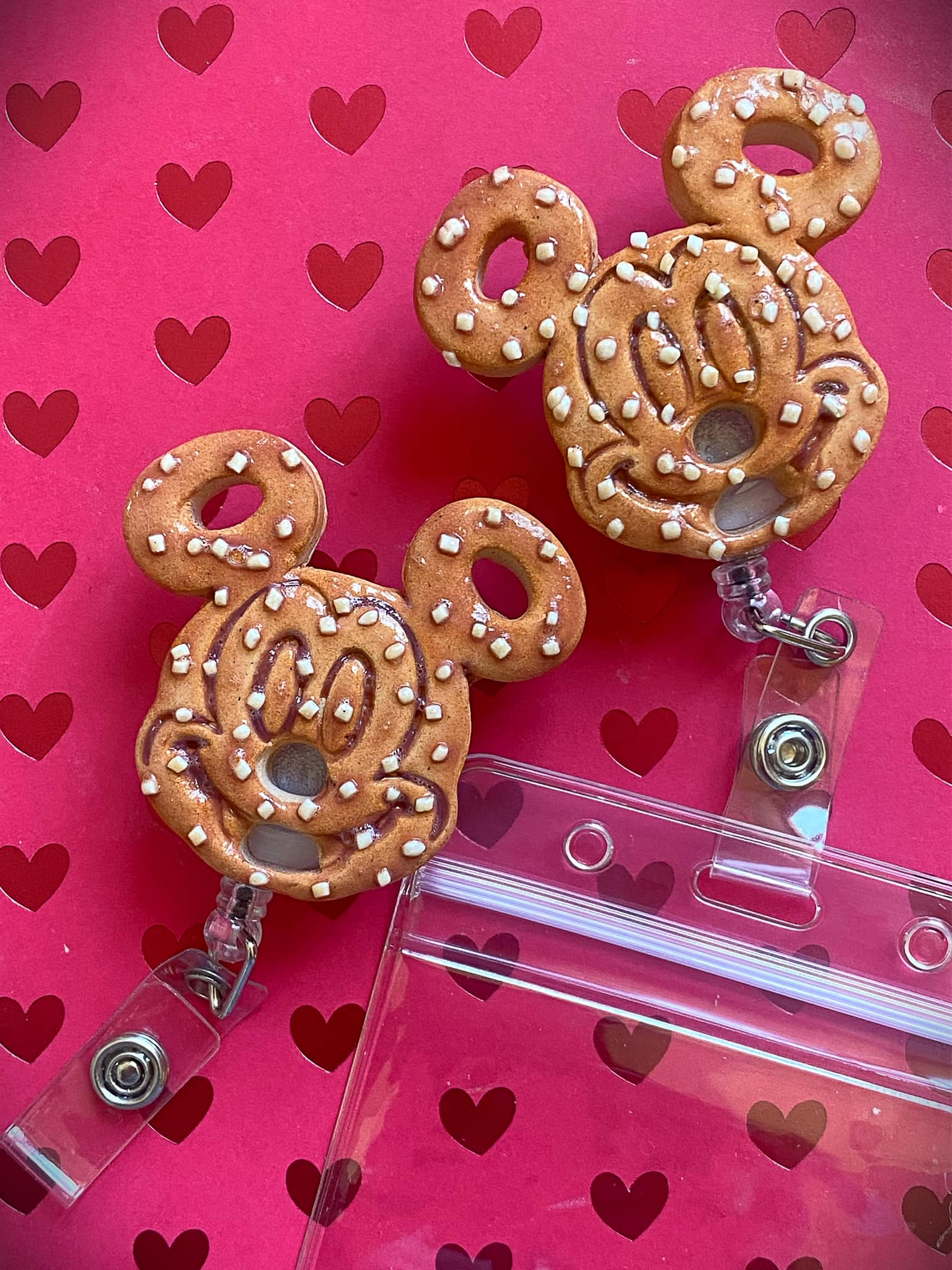 Mickey Pretzel Badge Reel