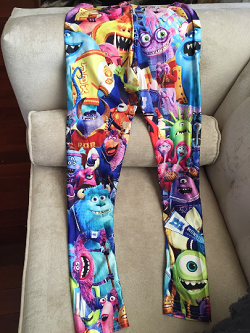 Monsters University Spandex Leggings (S/M)