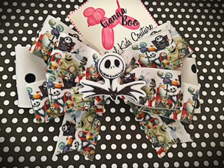 Nightmare before Christmas Bow