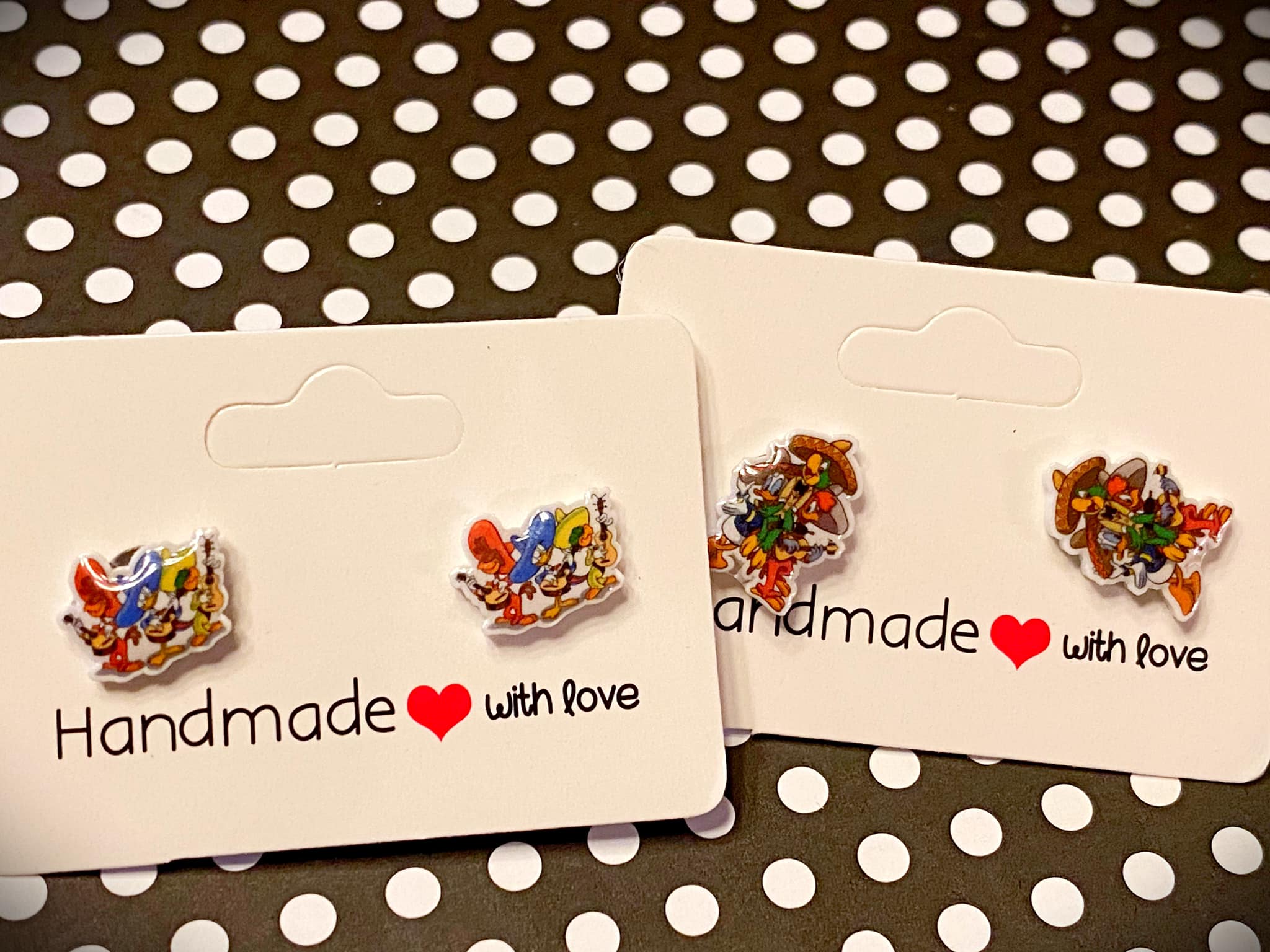 Three Caballeros Stud Earrings