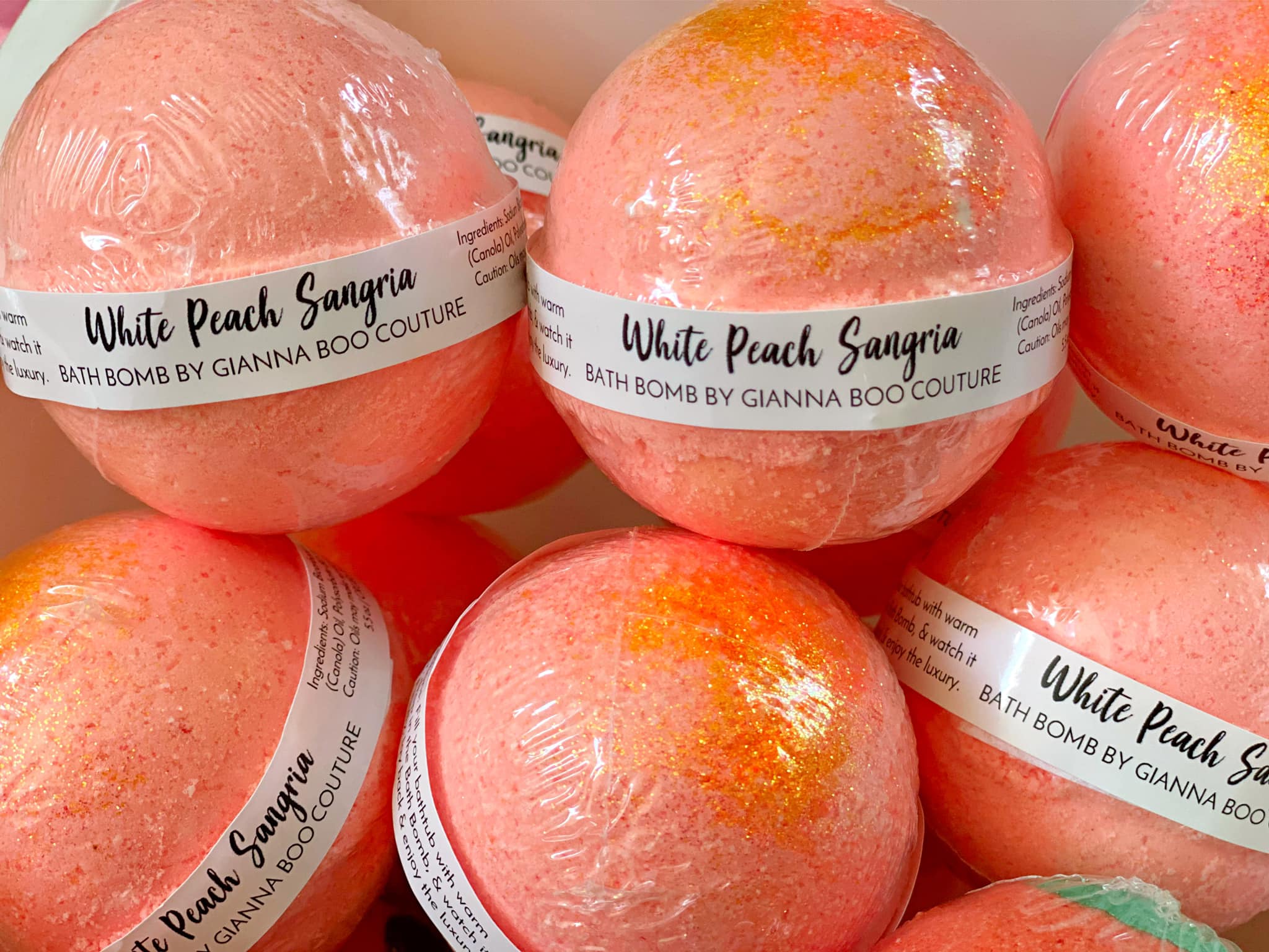 Mama Needs a Timeout - White Peach Sangria Bath Bomb Mama Needs a Timeout - White Peach Sangria Bath Bomb