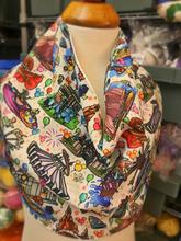 "Around Disneyland" Landmark Inspired Fabric Drool Bib Bandana